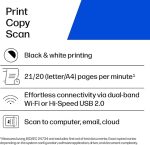 HP Laserjet MFP M140w Wireless Black & White Printer, Print, scan, Copy, Fast speeds, Easy Setup, Mobile Printing, Best-for-Small Teams - Image 4