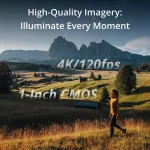 DJI Pocket 3 4K Handheld Camera: USB-C, Image Stabilization, 2" Screen