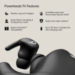 Beats by Dr. Dre Powerbeats Fit Wireless Earbuds, Bluetooth, Jet Black - Image 2