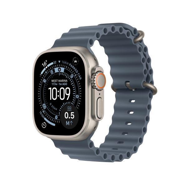 Apple Watch Ultra 3 (GPS + Cellular), 49mm Titanium Case with Ocean Band