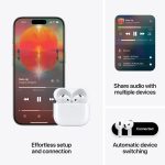 Apple AirPods Noise-Canceling Earbuds with USB-C Charging Case, 4th Generation, Bluetooth, White - Image 8