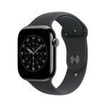 Apple Watch Series 11 (GPS + Cellular), 46mm Titanium Case with Sport Band (M/L)