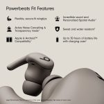 Beats by Dr. Dre Powerbeats Fit Wireless Earbuds, Bluetooth, Gravel Gray - Image 2